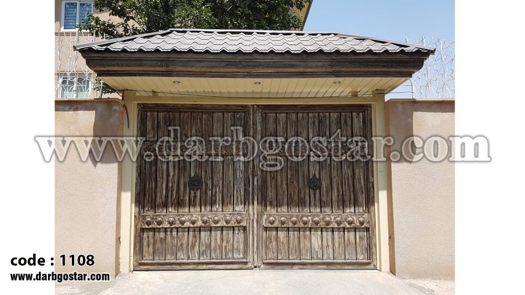 سردرب ساختمان درب فلزی مدل کهنه کاری کد 1108