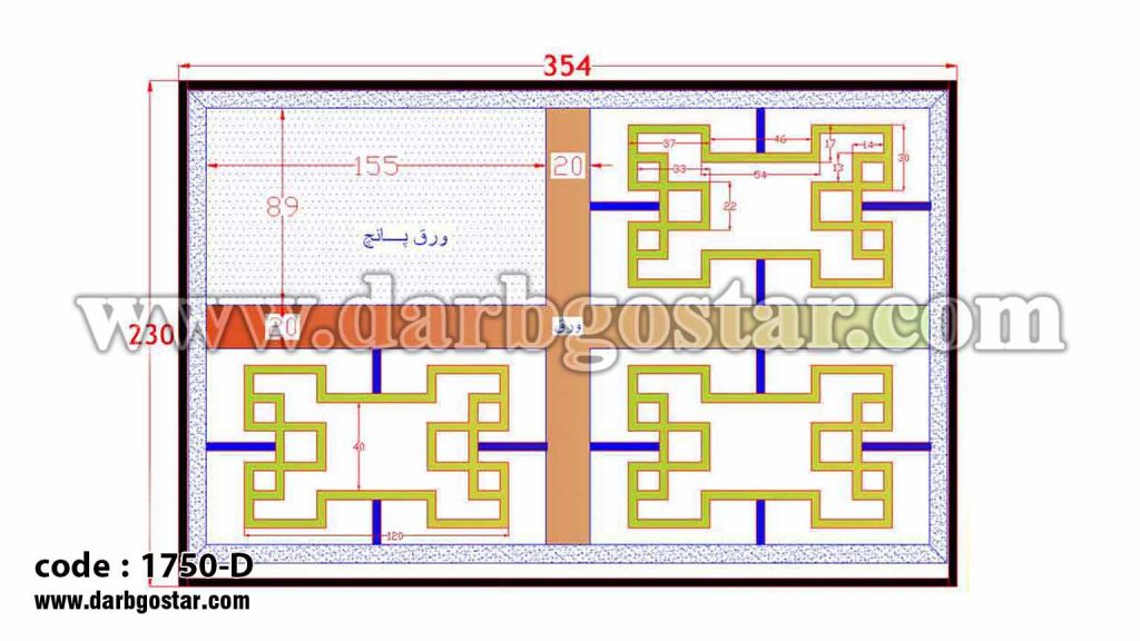 1750-D طراحی درب ساختمان