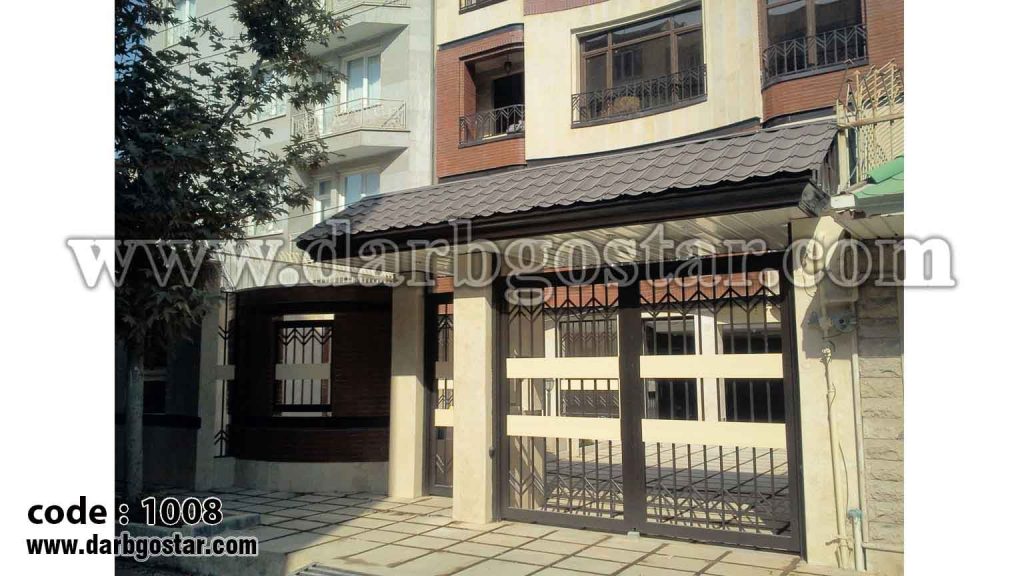 درب فلزی سر درب حیاط کد درب 1008