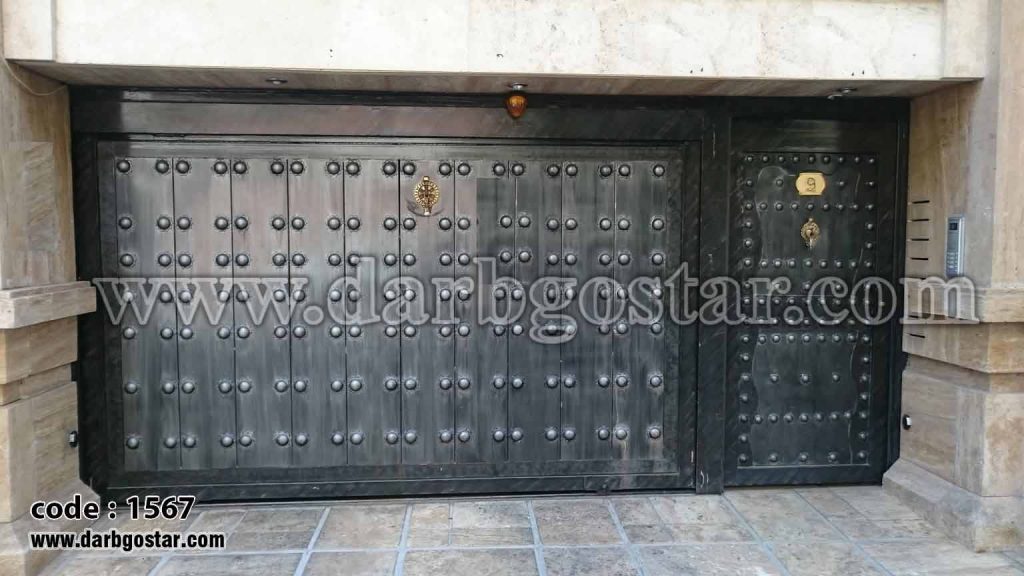درب های ساختمانی درب ریلی کد درب 1567