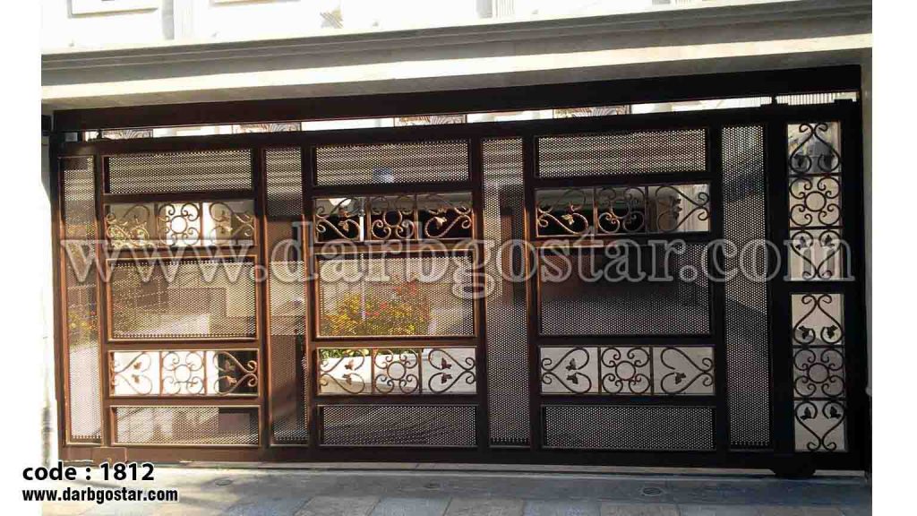 درب پارکینگ ریلی ساختمان کد درب 1812