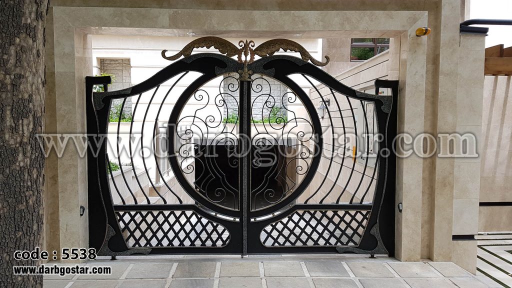 درب فرفورژه درب پارکینگ کد درب 5538