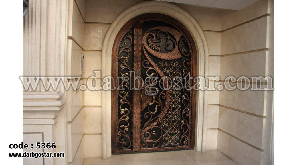 5366 درب فرفورژه درب ساختمان