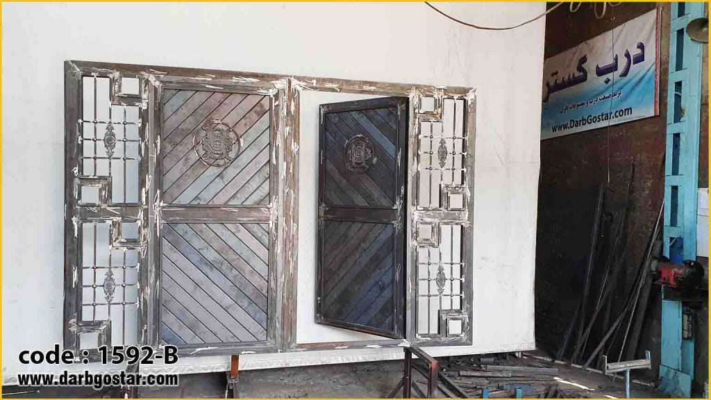 1592-B درب پارکینگ توامان