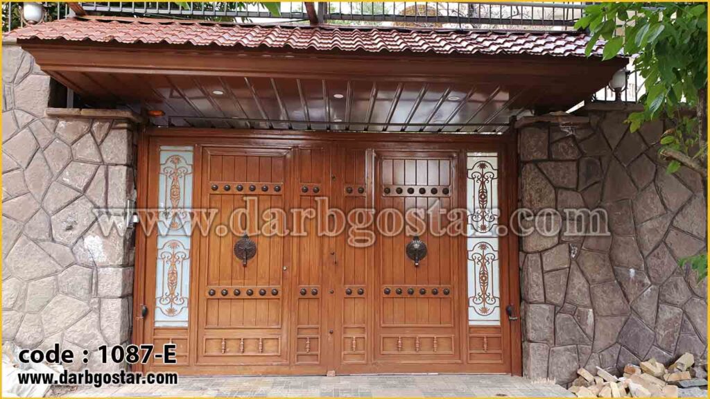 1087E درب و سردر شیک ویلایی